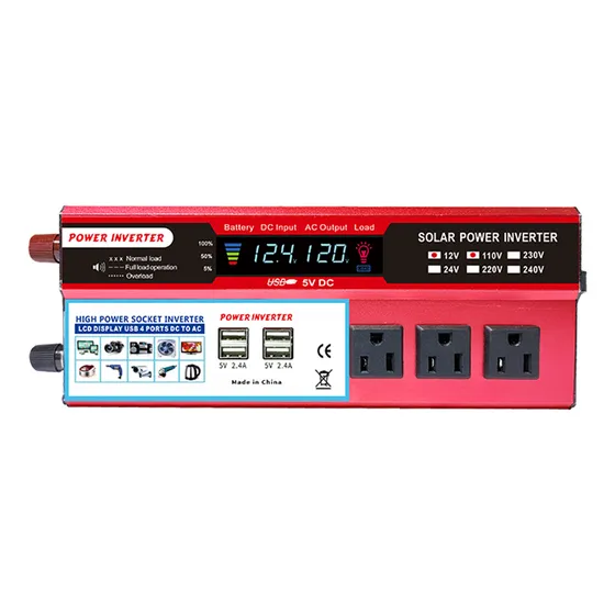 Inversor De Corriente Ac 450-550w Lcd Dc Home Sine Efficienc