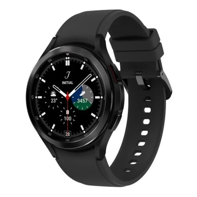 Samsung Galaxy Watch4 Classic (Bluetooth) display de 1.4" con correa de fluoroelastómero - color black