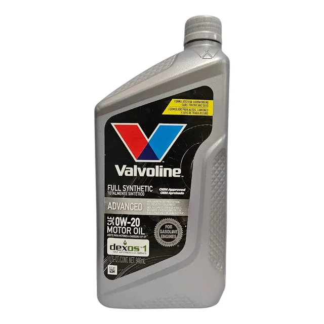 Aceite 0w20, 5w20, 5w30 Y 10w30 Full Sintetico Valvoline