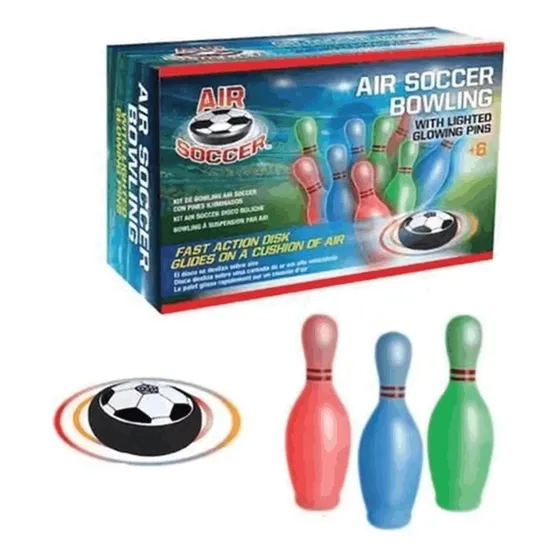 Jogo De Boliche Kit Com Disco Flutuante E Pinos Iluminados