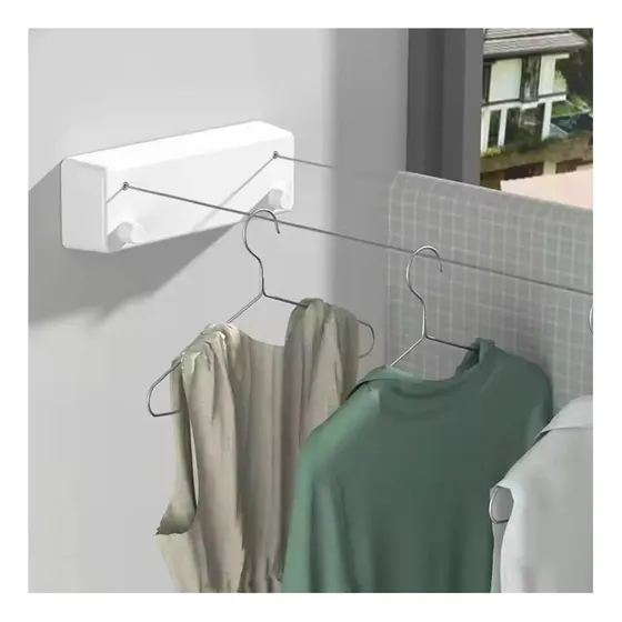 Tender Retractil Kuo-tech De Pared -pared 4.2m Cuerdas Acero
