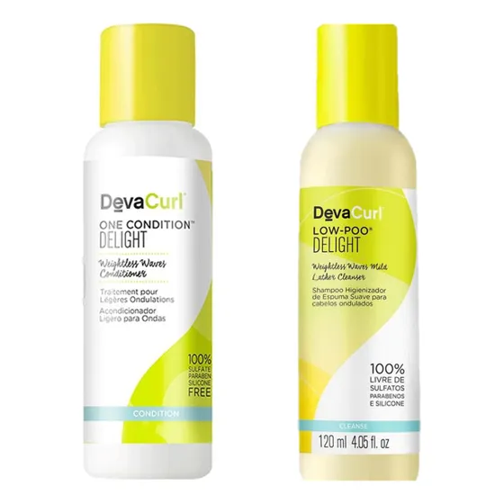 Kit Deva Curl Delight - Shampoo Low Poo + Condic. 120ml