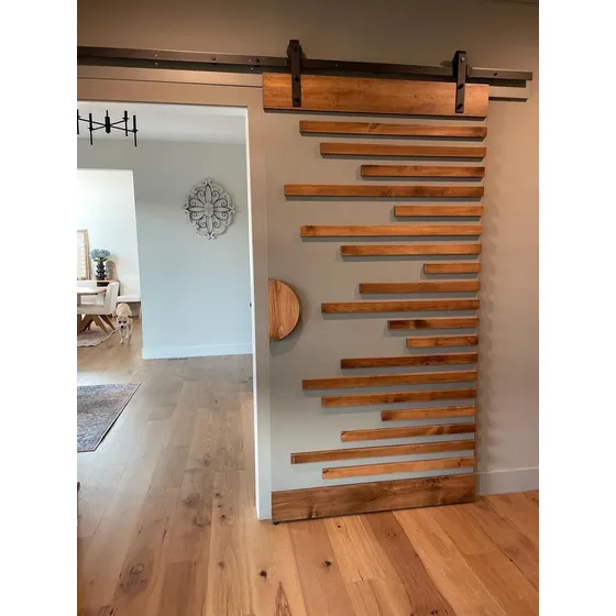 Puerta Granero En Hierro Y Madera 