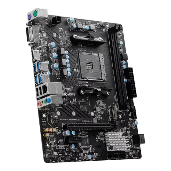 Tarjeta Madre Msi B450m-a Pro Max Ii Am4 Ryzen 64gb Ram Hdmi