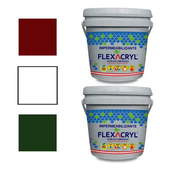 2 Pack Impermeabilizante Aislante Flexacryl 7 Años 3.8litros