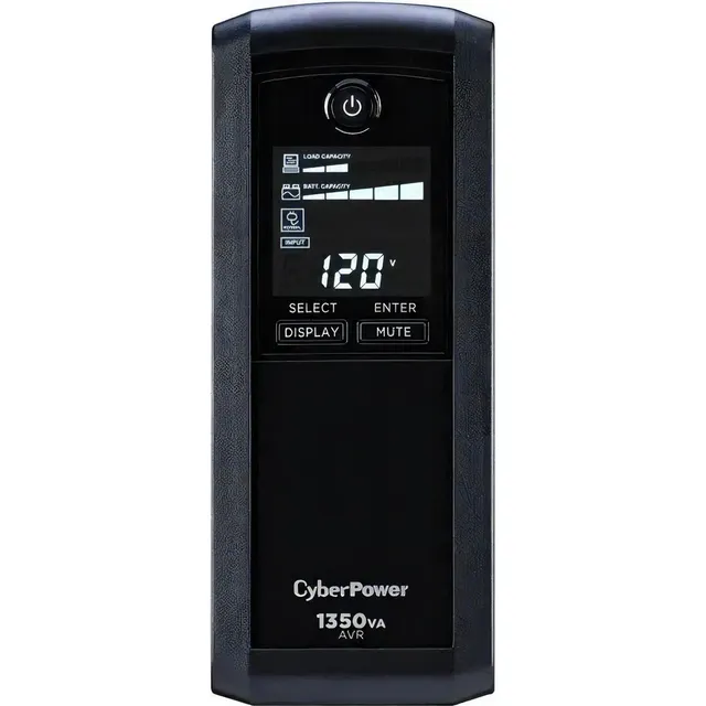 No Break Cyberpower Cp1350avrlcd 1350va/ 815w Lcd/ 10 Tomas Color Negro