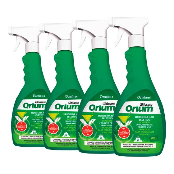 4x Herbicida Jardinagem Amadora 500ml Fácil Aplicação 500ml