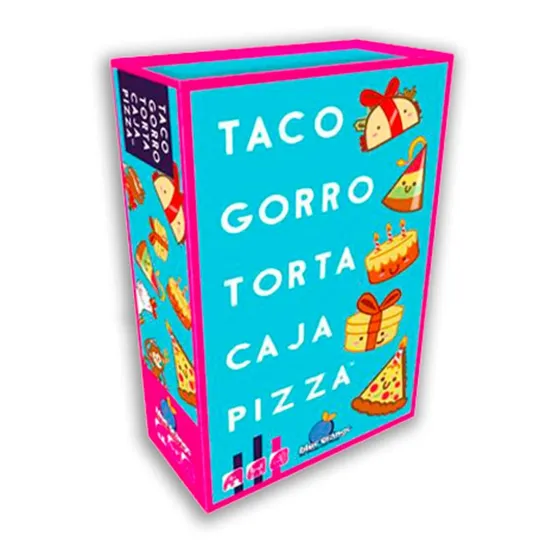 Juegos De Mesa Taco Gorro Torta Caja Pizza Blue Orange