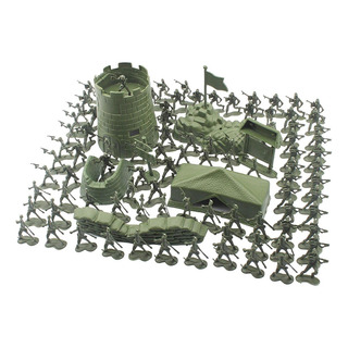 Diorama De 100 Piezas De Miniaturas, Figuras De Soldados Diorama De 100 Piezas De Miniaturas, Figuras De Soldados
