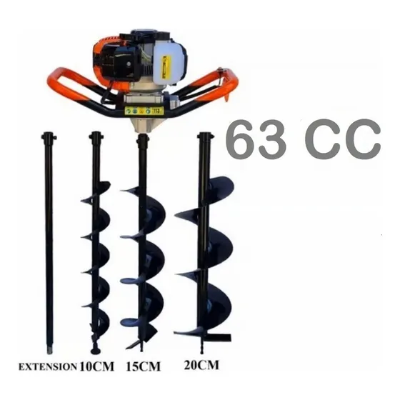 Ahoyador Barreno 63cc Aspor Profesional Japon + 3 Brocas (100/150/200 mm + Extensor - Modelo 63CLX