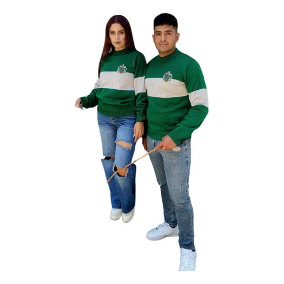 Kit Parejas Ugly Sweater Harry Potter Tejido Navideño 2pzs.