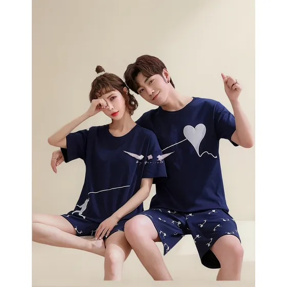 Pijama Algodón Para Verano En Parejas - Bygreyvall