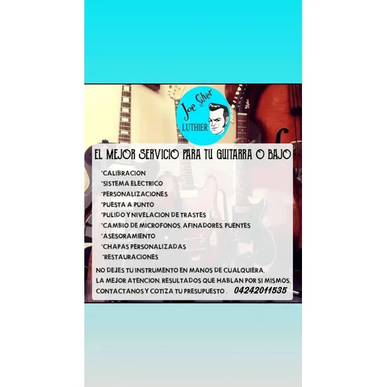 Servicio De Luthier Especializados En Guitarras Y Bajos