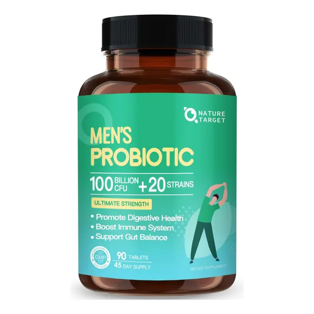 Probiotico Hombres 100 Mil Millones Ufc / Enzymas Digestivas