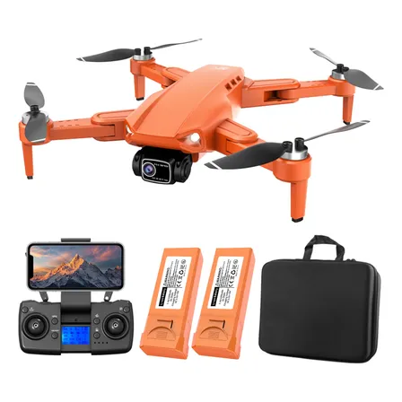 Mini Drone L900 Pro Se Com Câmera 8k Gps 5ghz 2 Baterias Laranja