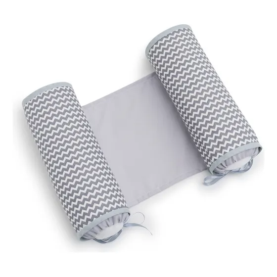 Almofada Rolinho Segura Bebe Zig Zag Cinza + Rapido