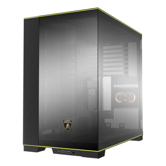 Gabinete O11d Evo Rgb Lamborghini Edition O11dergbl Cor Preto