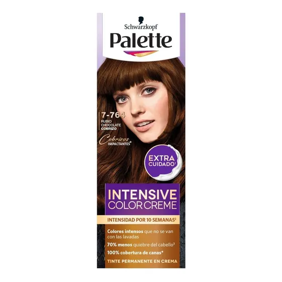 Tinte Palette Color Permanente - G Tono 7-764 Rubio Chocolate Cobrizo