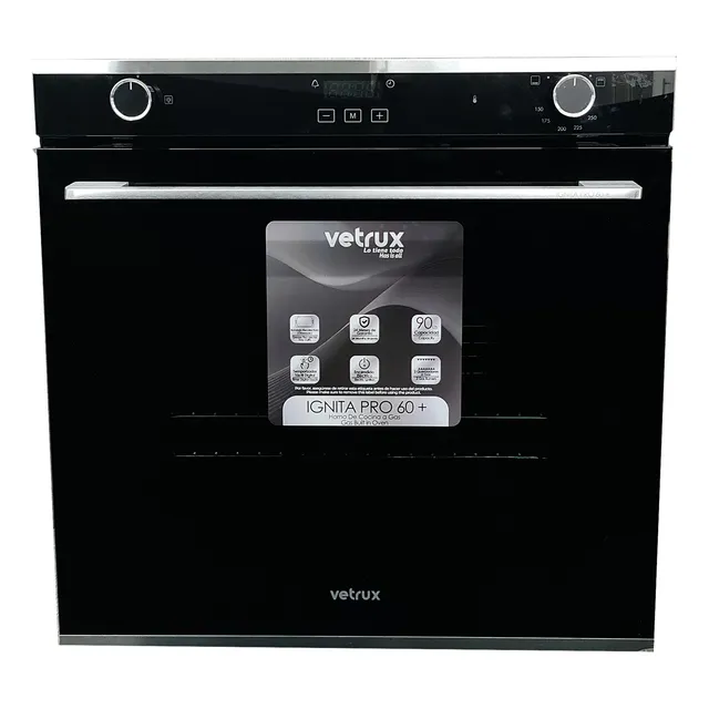 Horno A Gas Ignita Pro + 60cm Vetrux