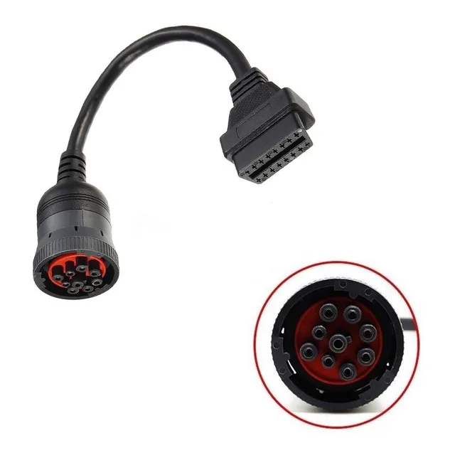 Adaptador Obd 16 Pin A 9 Pin J1939 J1708 Deutch Cummins