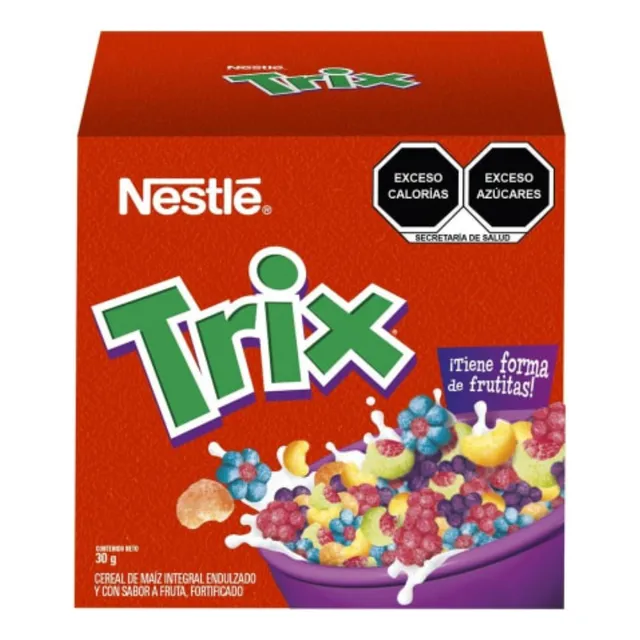 10 Pzas Cereal Nestlé Trix Sabor Fruta 30 G