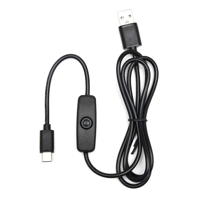 Cable Usb Tipo C 1m Interruptor On / Off  5v 3a Carga Rápida