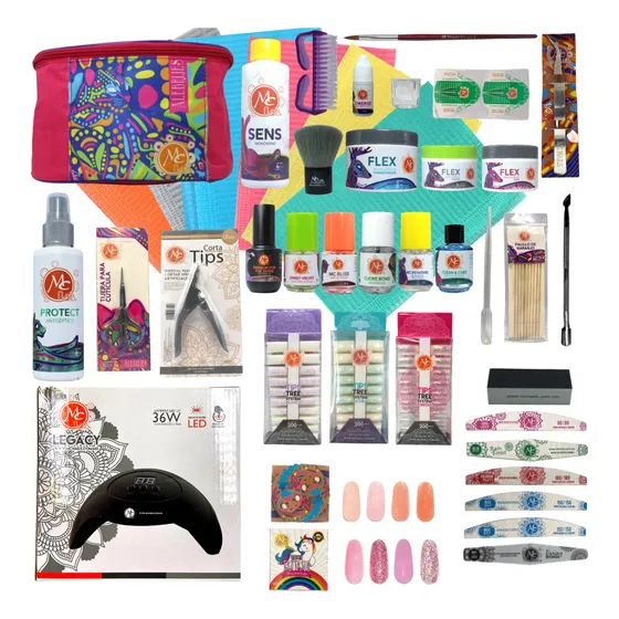 Kit Grande Mc Nails 44 Pzs Manicure, Pedicure Uñas Acrílicas
