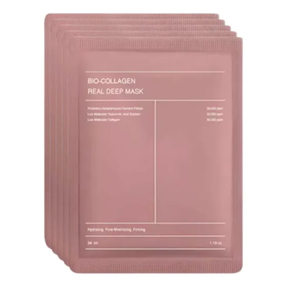 Pack 4 Mascarillas Coreana De Biocolágeno Hidrolizado