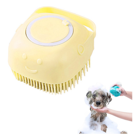 Cepillo Baño Mascotas Con Dispenser Shampoo Bubble Paws Cepillo Baño Mascotas Con Dispenser Shampoo Bubble Paws