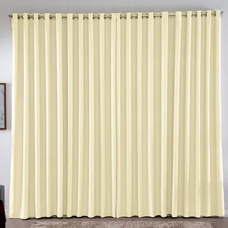 Cortina 3,00x2,50 Metros Blackout Blecaute Palha Corta Luz Em Tecido Grosso Para Quarto E Sala Casa Laura Enxovais