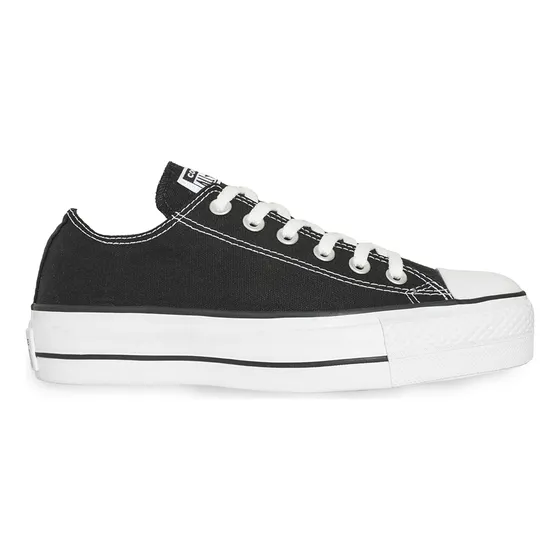 Zapatillas Converse Plataforma Lona Negra - Calzado