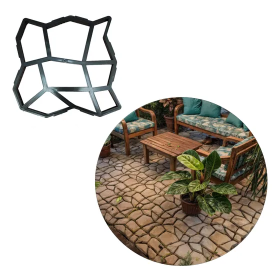 Forma A Concreto  Jardim  -easy Piso A Verdadeira!