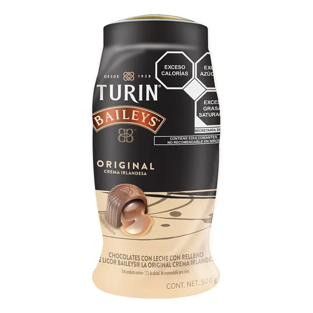 Turin Baileys Original Chocolates con leche y licor Vitrolero 500g
