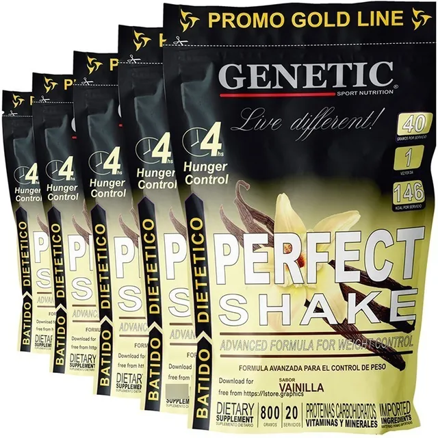 5 Batidos Perfect Shake Reemplaza Comidas Control + Dieta 