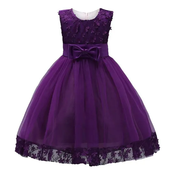 Vestido De Niña Montserrat - Violeta