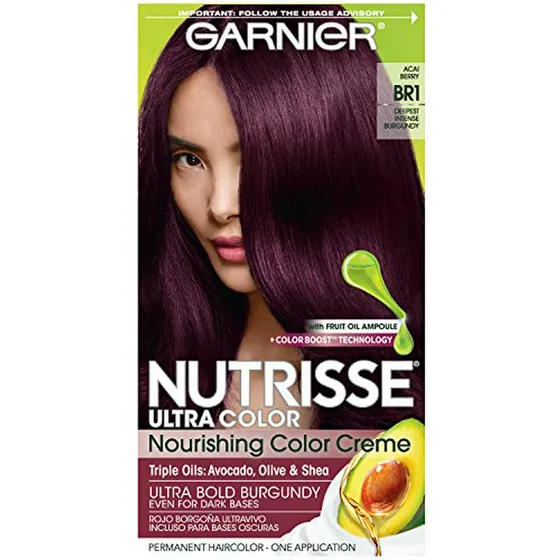 Tinte Para Cabello Garnier Nutrisse Ultra Color Br1 Borgoña 