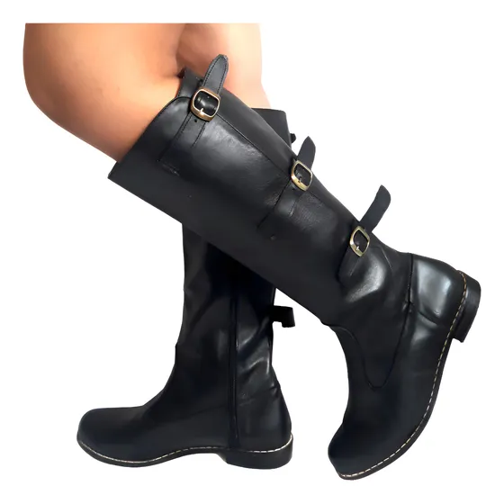 Botas Bucaneras Talles Grandes Especiales 408 N Cuero