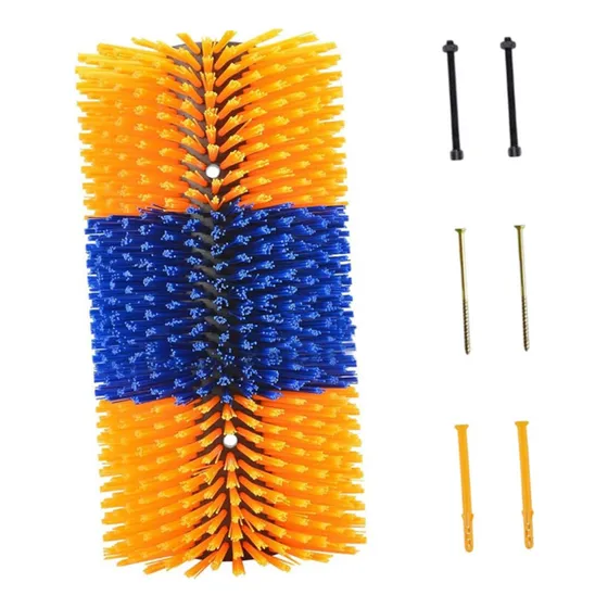 Escova De Vaca Para Pentear Eficazmente E Azul Amarelo