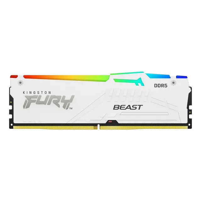 Memoria Kingston Fury Beast Rgb White Ddr5 16gb 5600 Mhz Xmp
