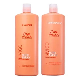Kit Shampoo E Condicionador 1l Nutri Enrich - Wella Kit Shampoo E Condicionador 1l Nutri Enrich - Wella