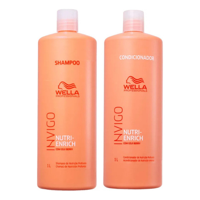 Kit Shampoo E Condicionador 1l Nutri Enrich - Wella Kit Shampoo E Condicionador 1l Nutri Enrich - Wella