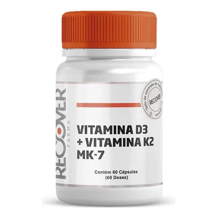 Vitamina D3 + Vitamina K2 Mk-7 - 60 Cápsulas (60 Doses) Vitamina D3 + Vitamina K2 Mk-7 - 60 Cápsulas (60 Doses)