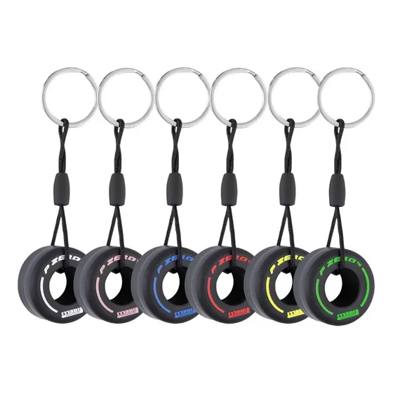 Llavero F1 Llanta Pirelli kit 6 Piezas