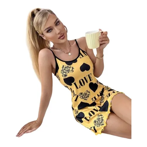Bata Para Dormir Estampado Love Shein Ref. 8335-4360