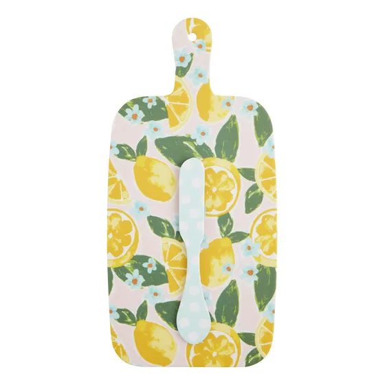 Mud Pie Juego Tabla Melamina Limon Tablero 11 4 X 5 2  6 
