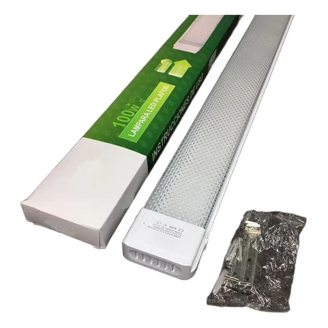 Lampara Led Plana 100w Antipolvo Techo  120 Cm Luz Fria