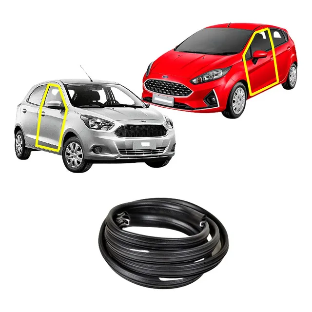 Borracha Vedação Porta Ka E New Fiesta 2012 Em Diante