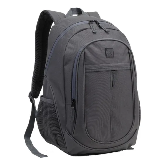 Mochila escolar Denlex MCJDL cor cinza-escuro design lisa 25L