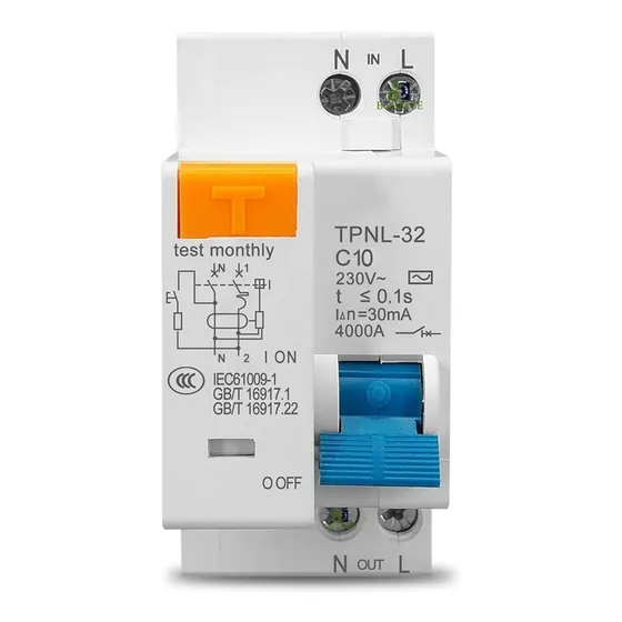 Disjuntor Diferencial Residual Dr Ddr Bipolar 36mm Choque