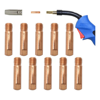 10pcs Punta Contacto Soldar Microalambre 0.8 Mm Consumible 10pcs Punta Contacto Soldar Microalambre 0.8 Mm Consumible